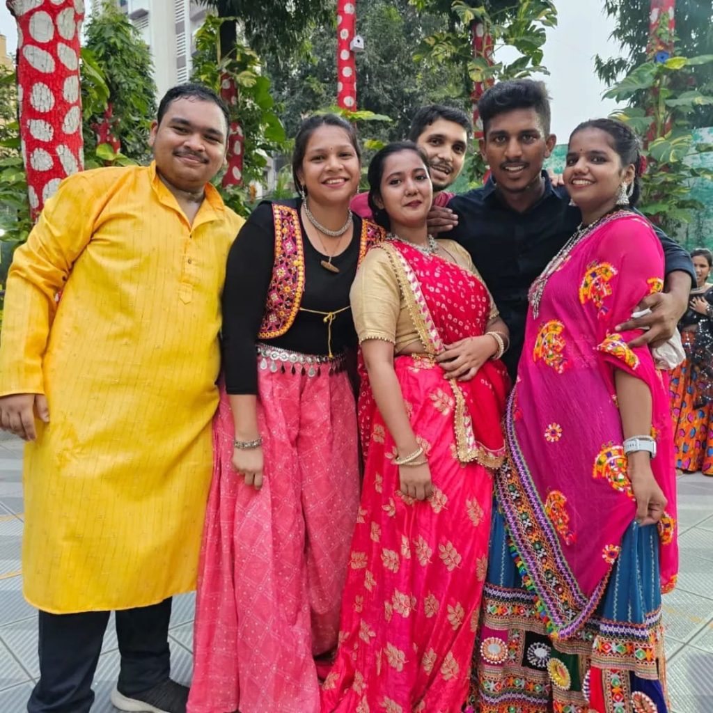 Art, Culture, and Dance Club of Prakash College of Commerce and Science organized 'Raas Garba' for Junior and Degree college students on Friday, 20th October 2023, and Saturday 21st October 2023.